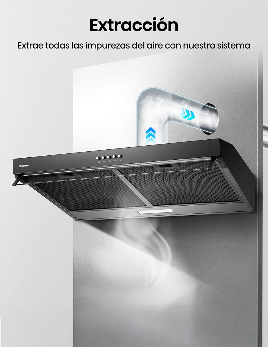 Campana de pared HUH701BS de aluminio 3