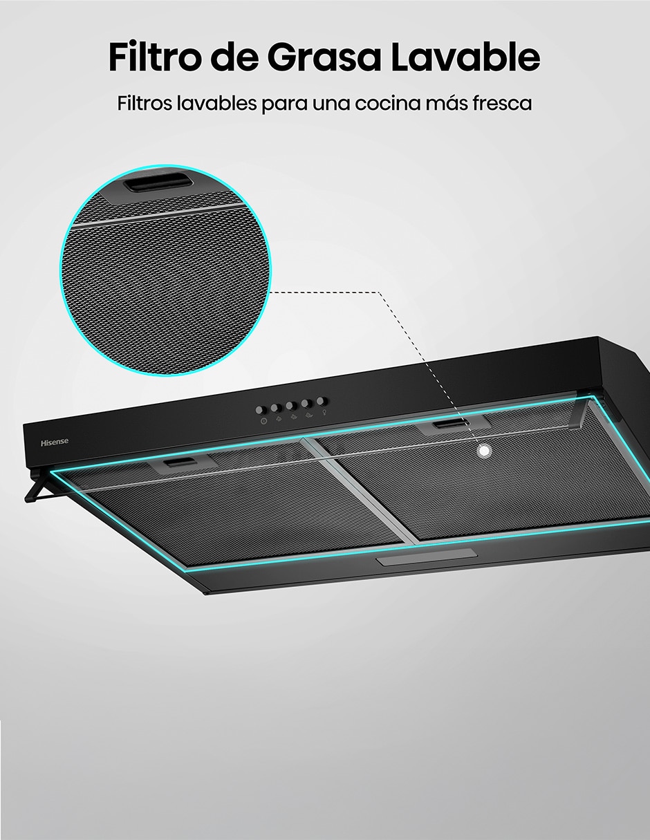 Campana de pared HUH701BS de aluminio 7