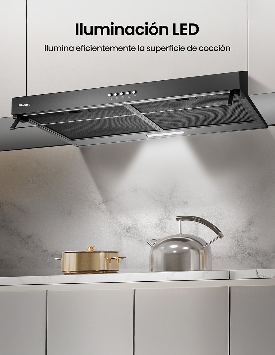 Campana de pared HUH701BS de aluminio 8