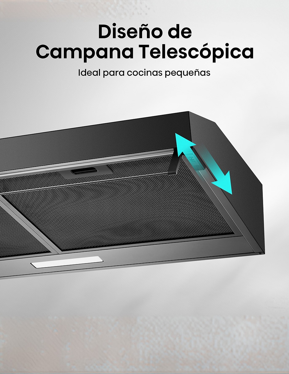 Campana de pared HUH701BS de aluminio 9