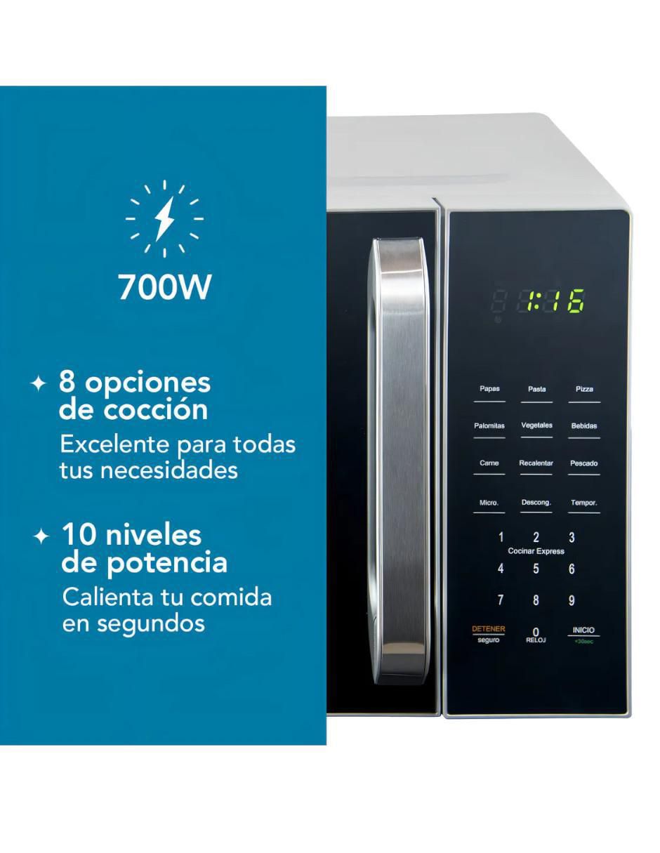 Horno de microondas convencional modelo SHT25L de 0.7 pies 3