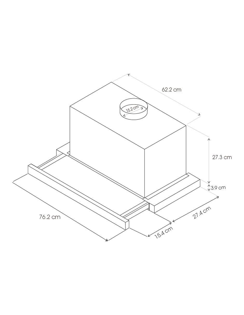 Campana de pared PRF0156318 de acero inoxidable 3