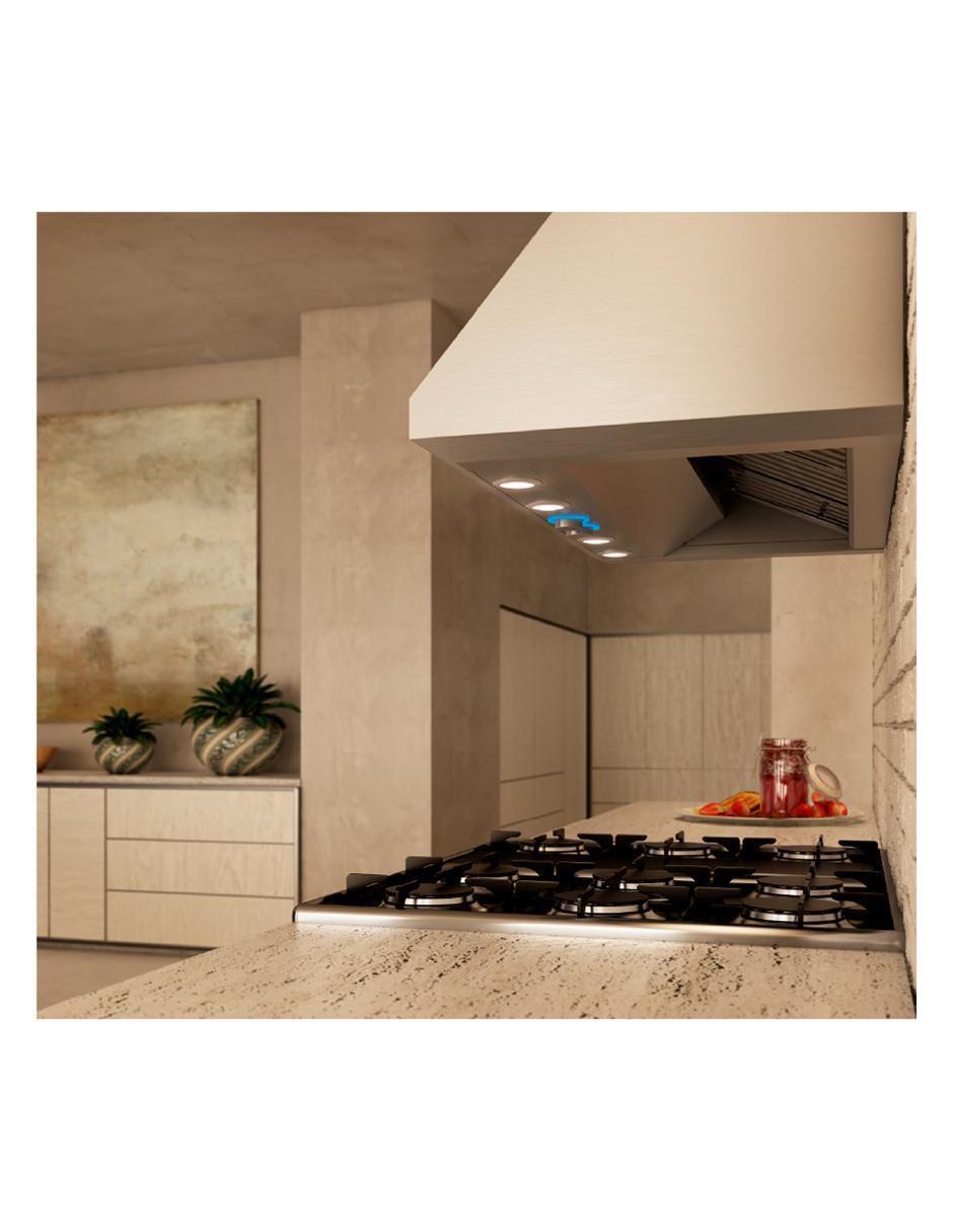 Campana de pared PRF0140117A de acero inoxidable 2