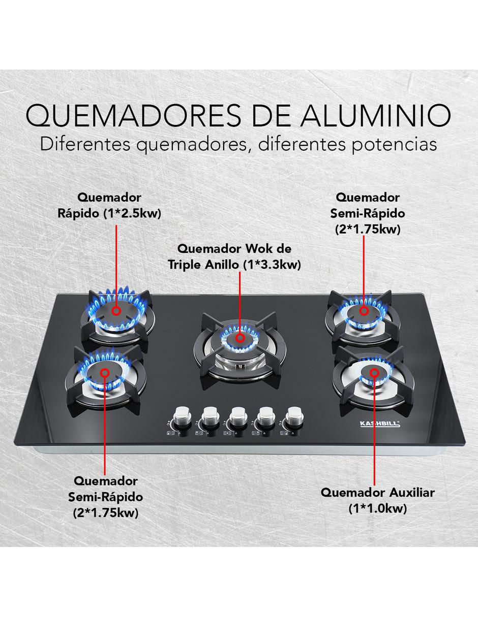 Parrilla a gas lp empotrable 12