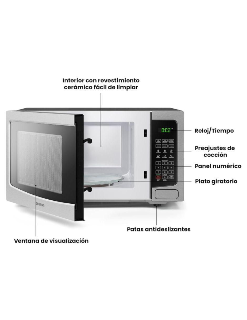 Horno de microondas convencional modelo RJ55-SS-11-MX​​ de 1.1 pies 4