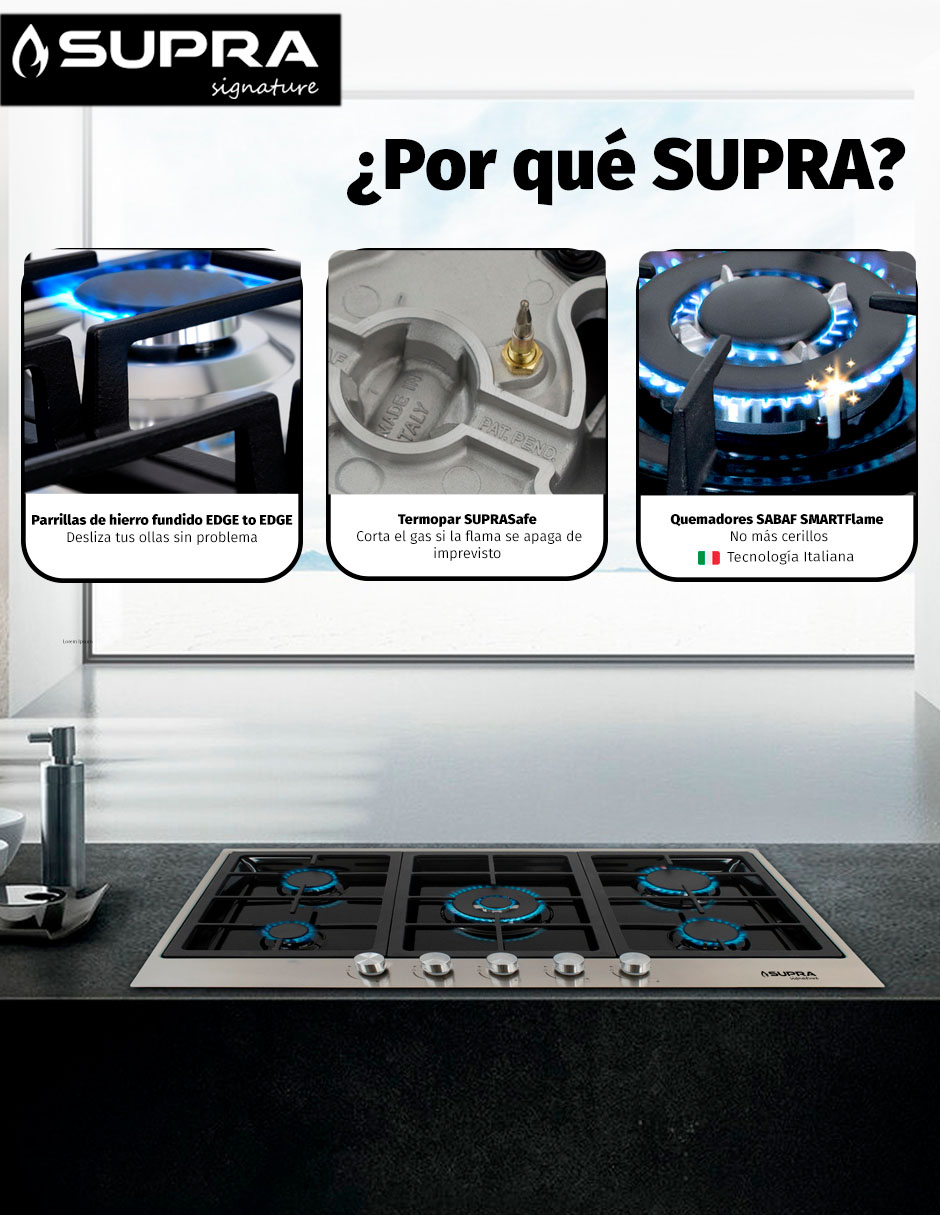Parrilla a gas lp empotrable 3