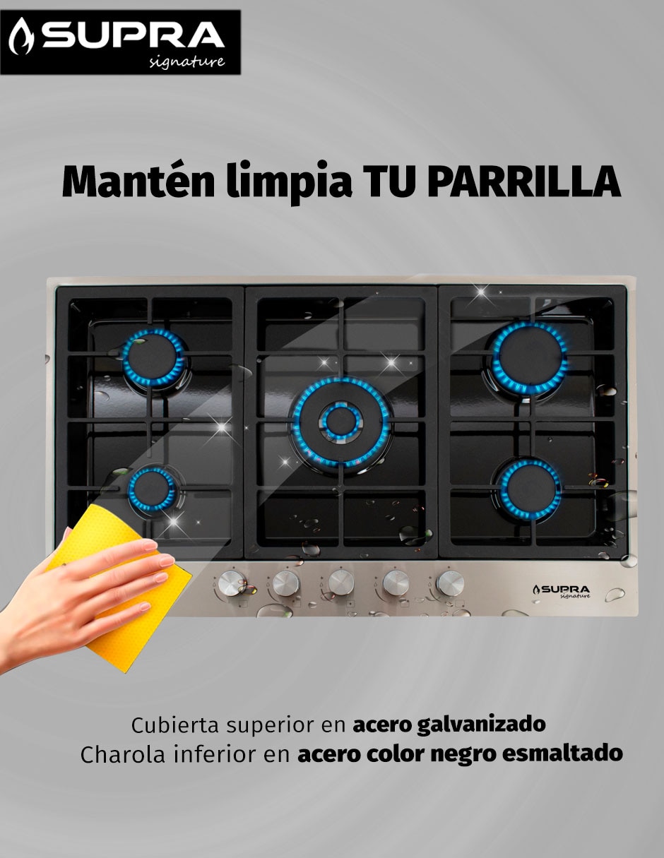 Parrilla a gas lp empotrable 6