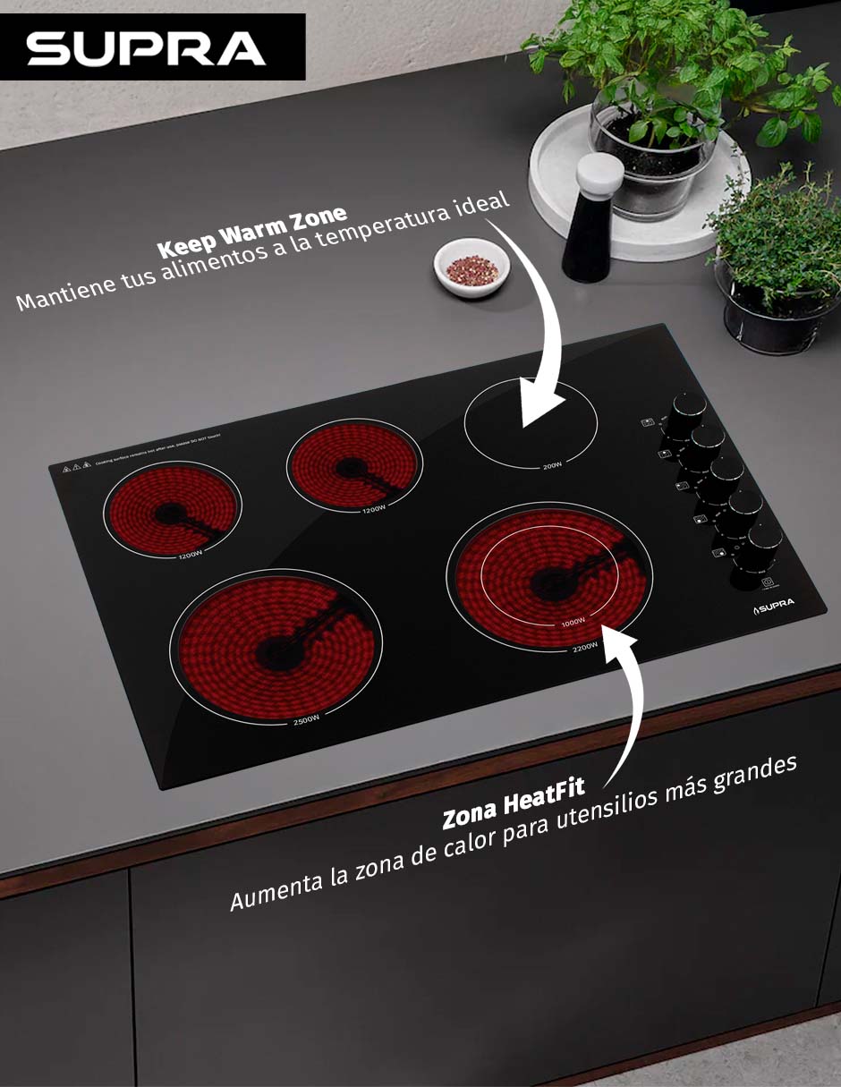 Parrilla eléctrica empotrable 5