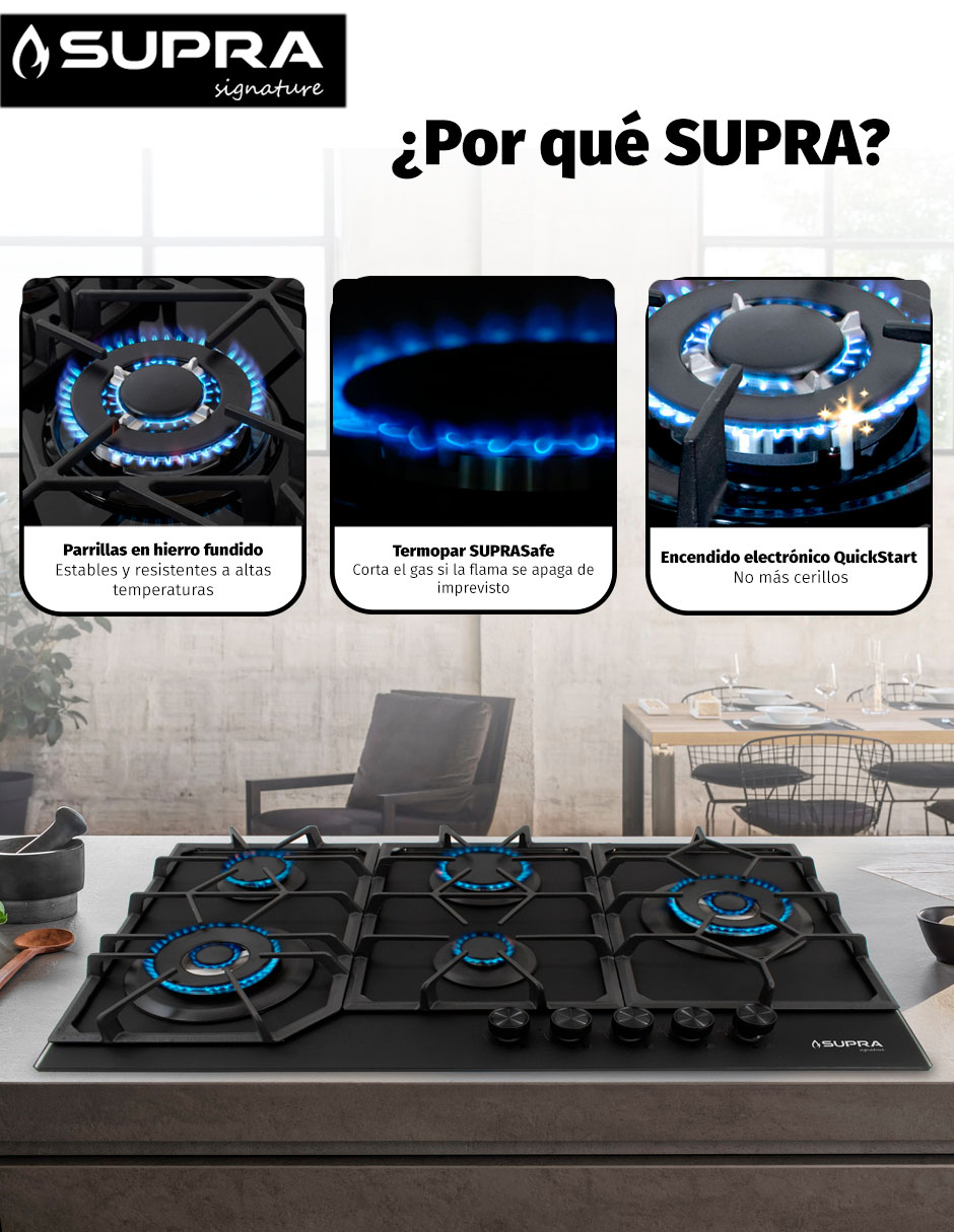 Parrilla a gas lp empotrable 4