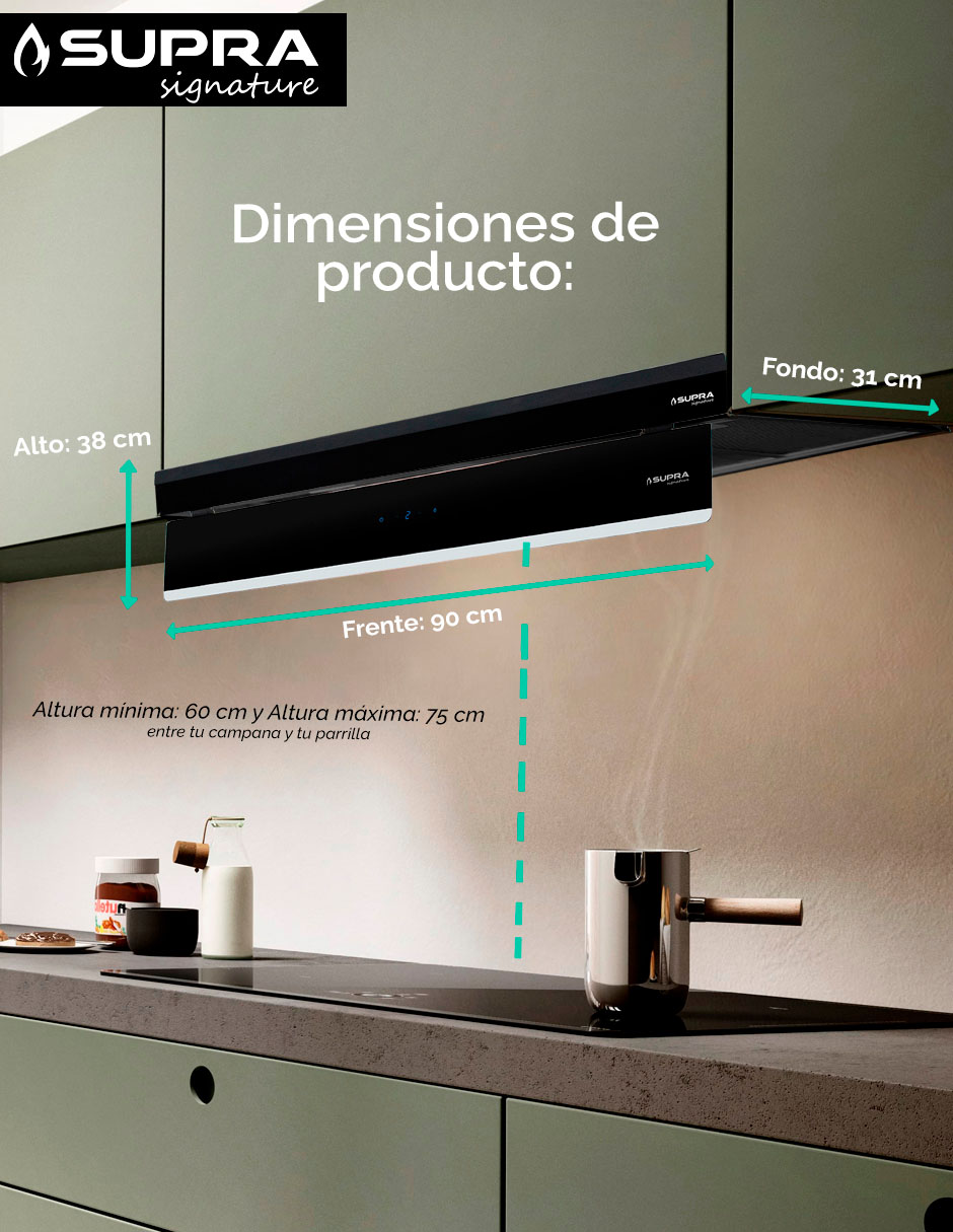 Campana de pared Darkfall 90 de acero 9