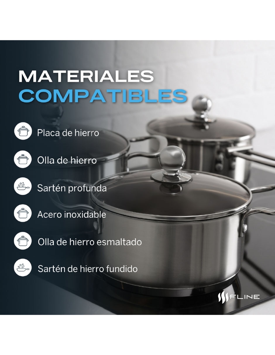 Parrilla a inducción empotrable belfast 4