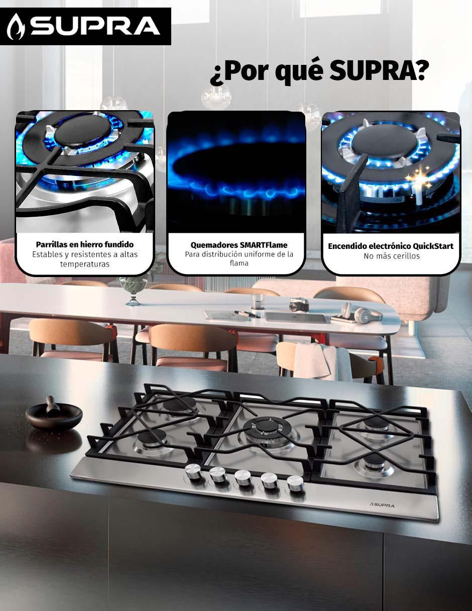 Parrilla a gas lp empotrable 3