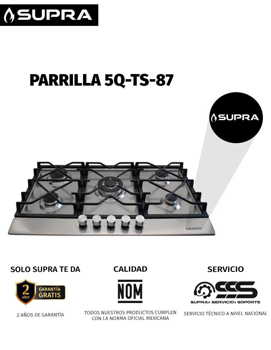 Parrilla a gas lp empotrable 5