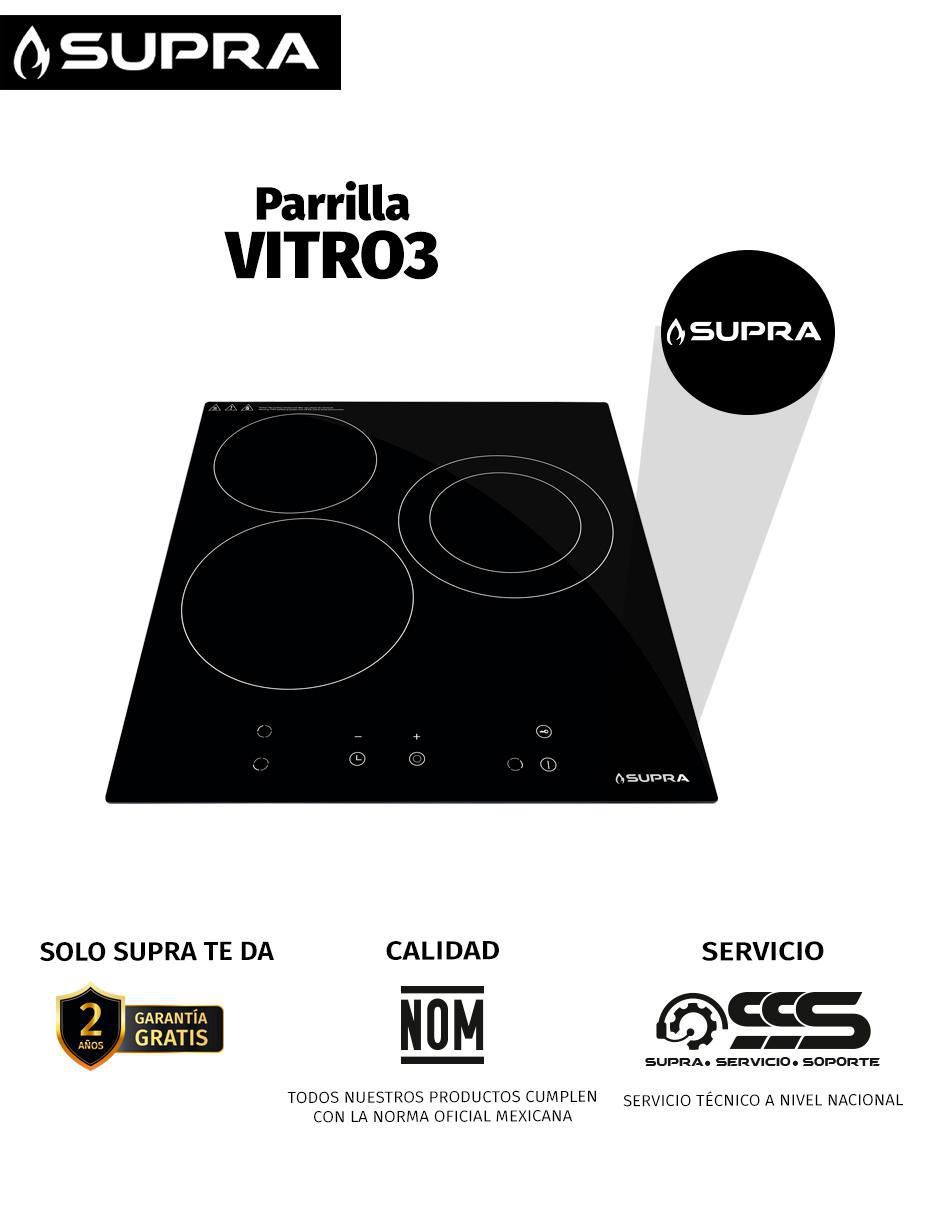 Parrilla eléctrica empotrable 8