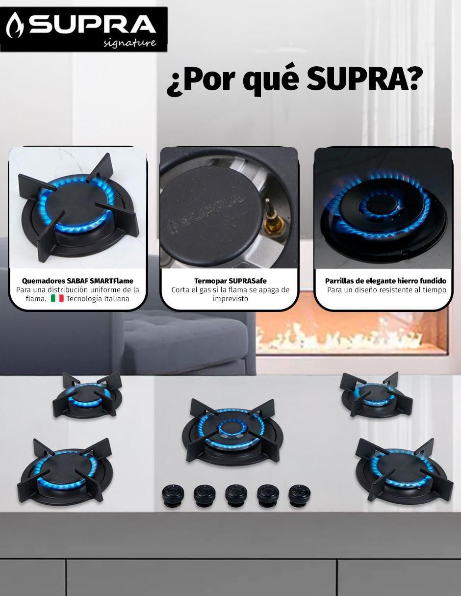 Parrilla a gas lp empotrable 4