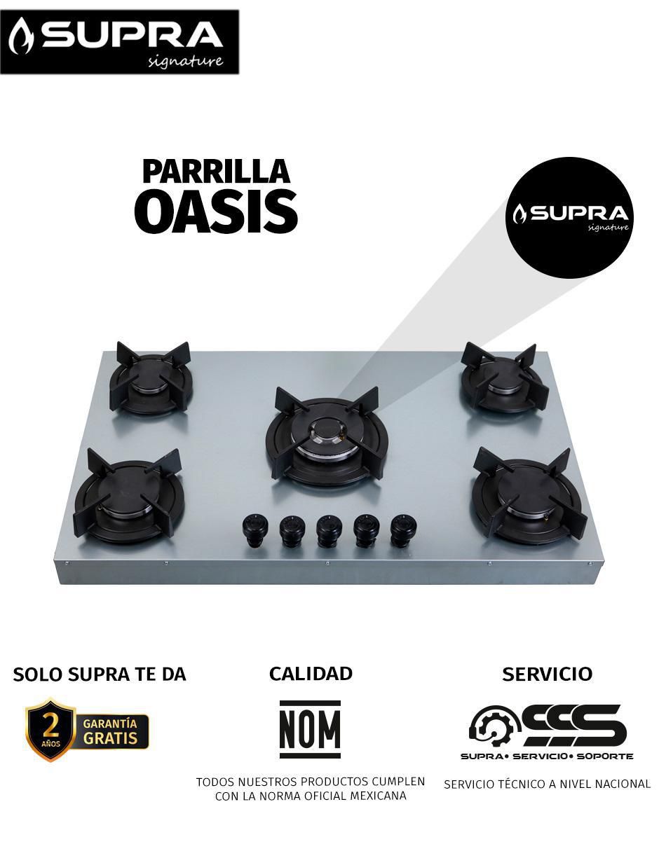 Parrilla a gas lp empotrable 8