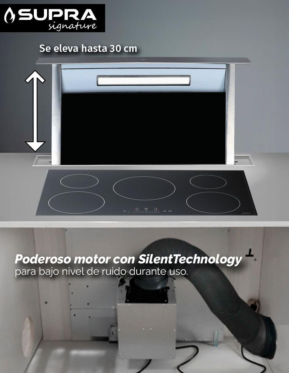 Campana de isla SGARGAZE de acero inoxidable 6