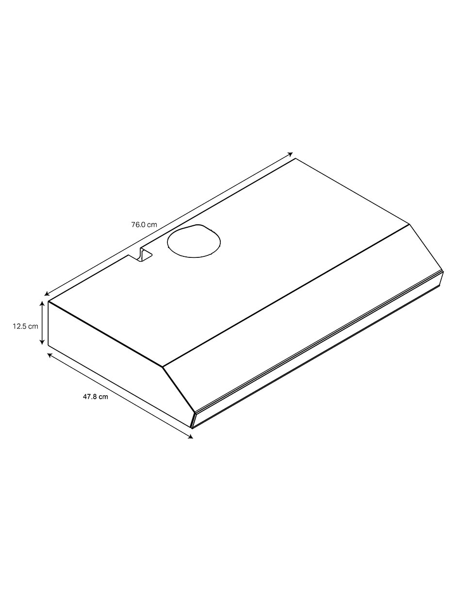 Campana de pared WH7610BB de acero inoxidable 6
