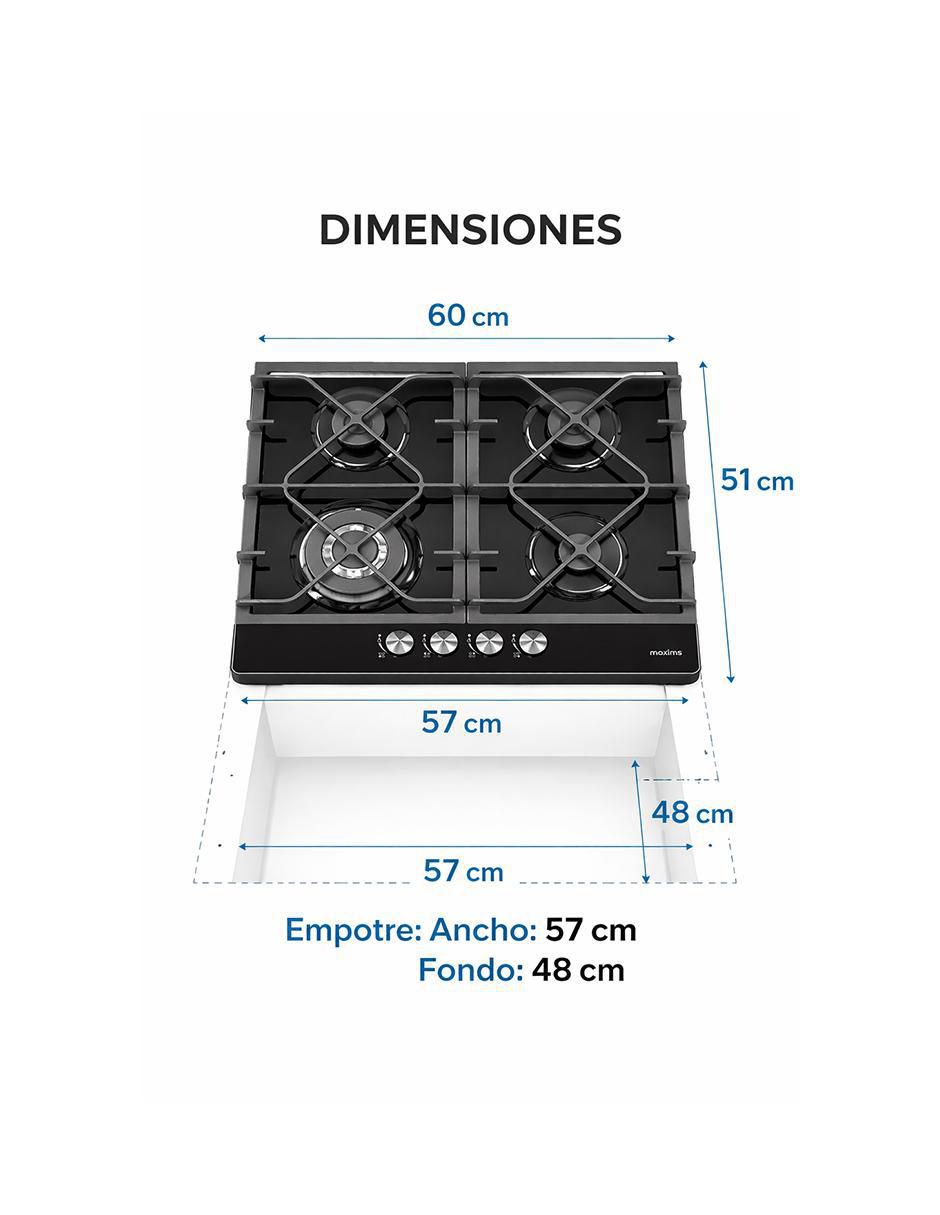 Parrilla a gas empotrable 6