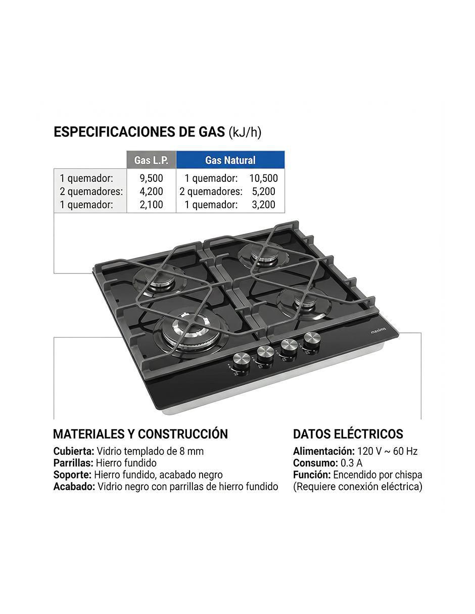 Parrilla a gas empotrable 5