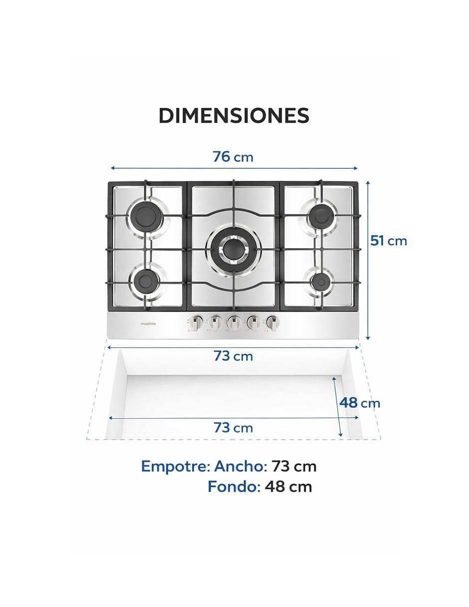 Parrilla a gas empotrable 5