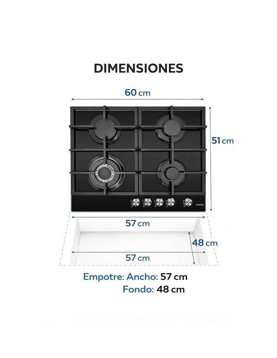 Parrilla a gas empotrable 5