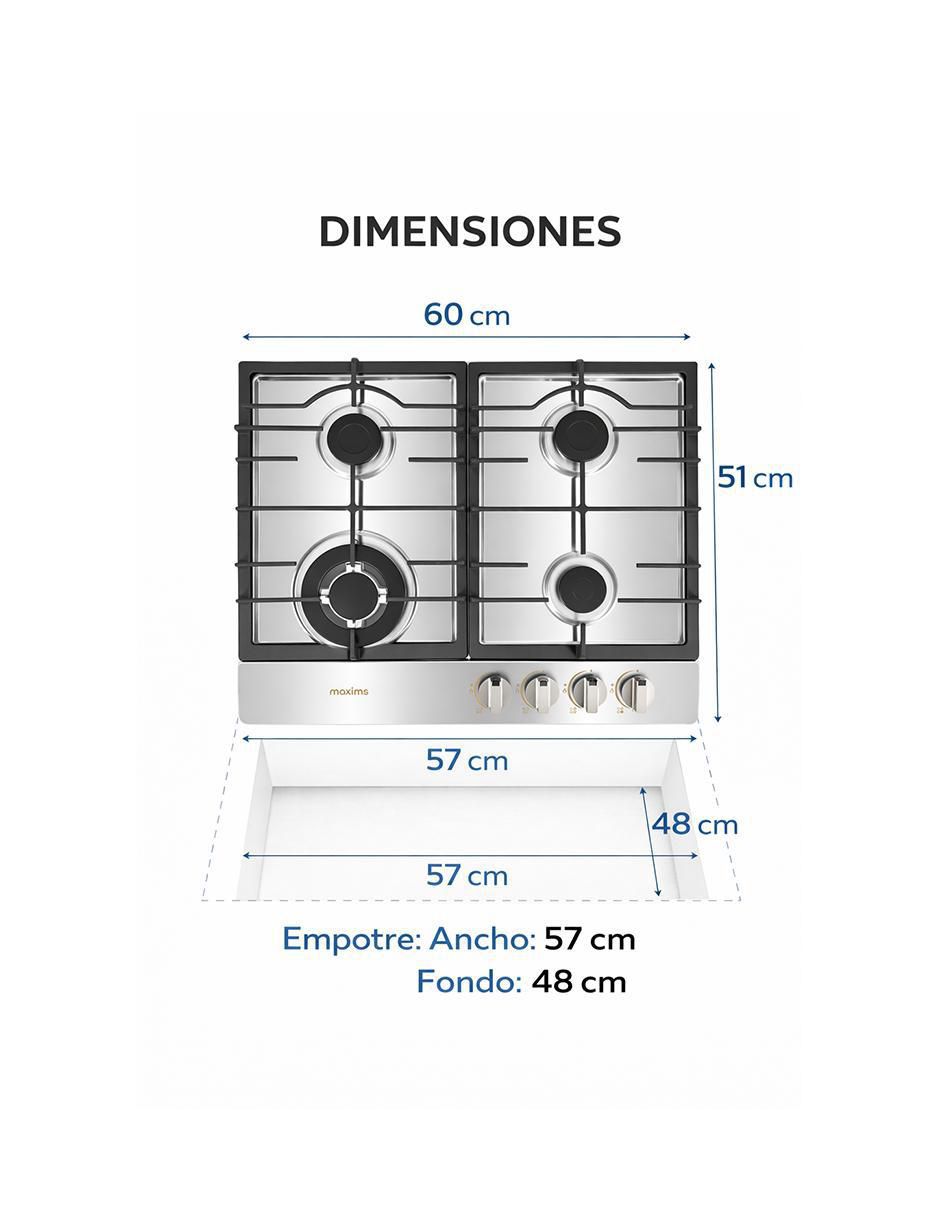 Parrilla a gas empotrable 5