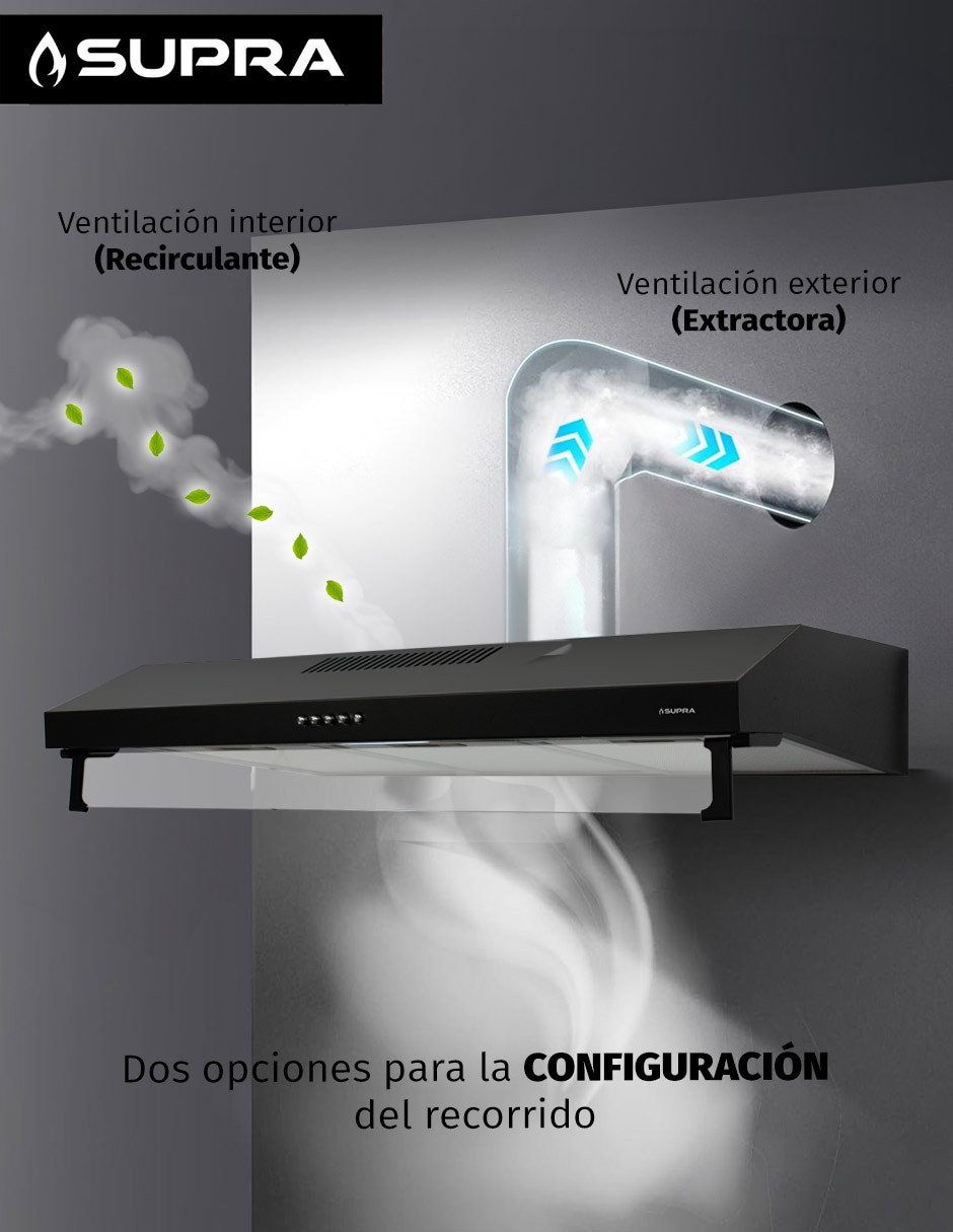 Campana de pared NUBE N-80 de acero 3